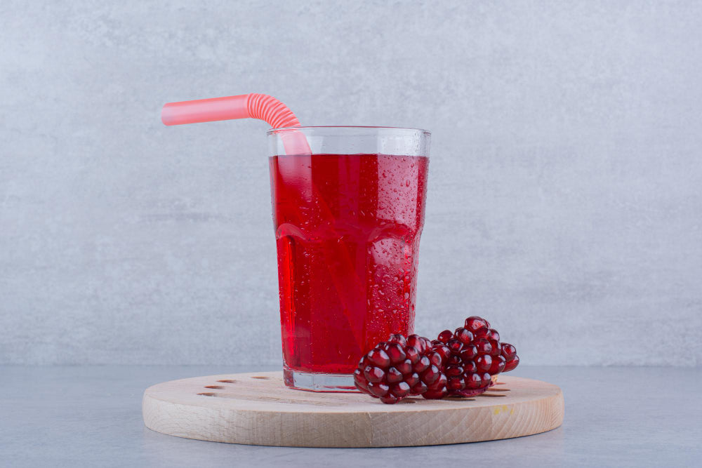 Sip on something sweet with a yummy glass of cherry juice.