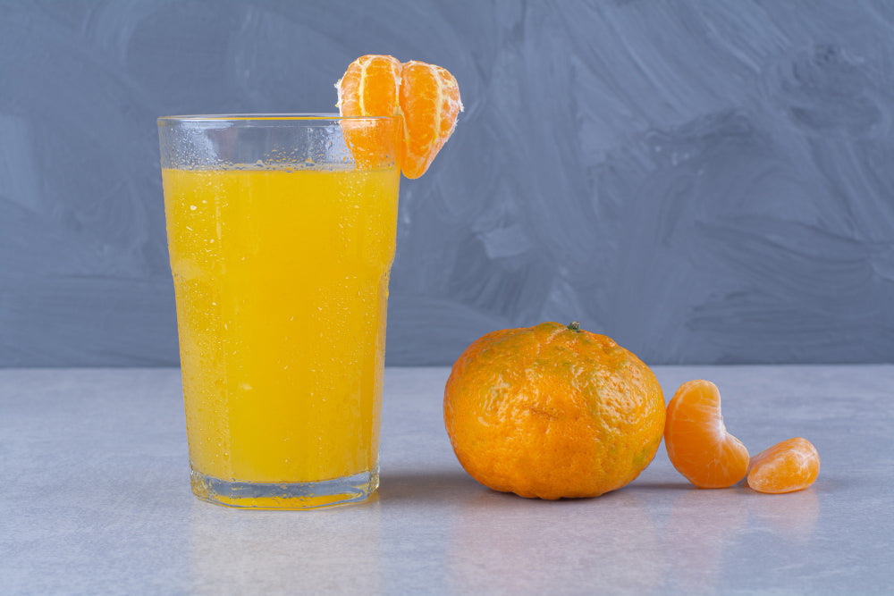 The best way to start your day is with a glass of orange juice!