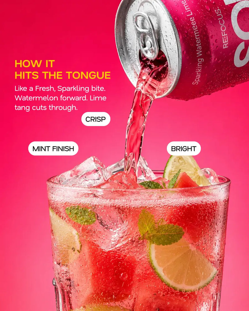 Sparking Watermelon Lime Mint 330ml